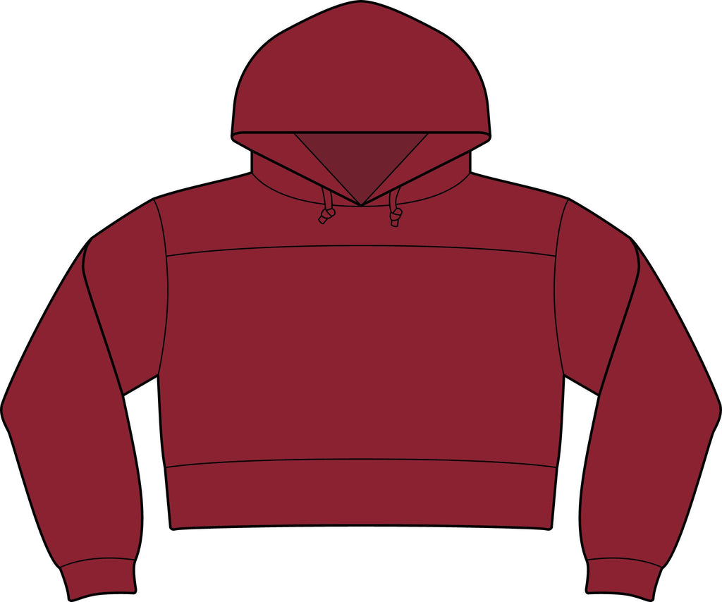 Cavs Cropped Fleece Hooded Sweatshirt