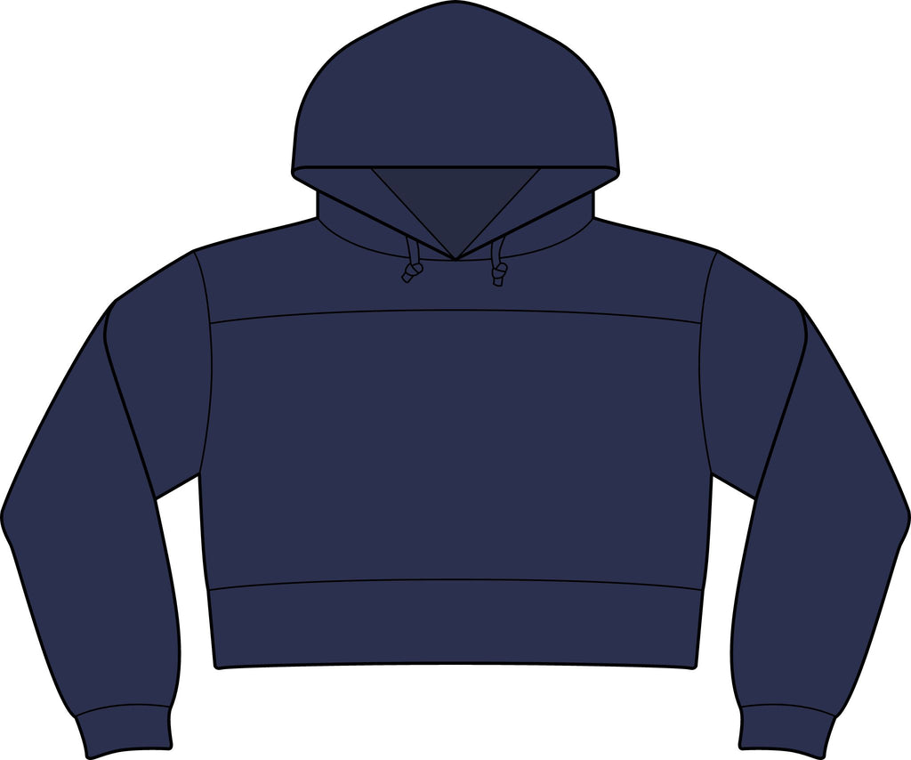 Cavs Cropped Fleece Hooded Sweatshirt