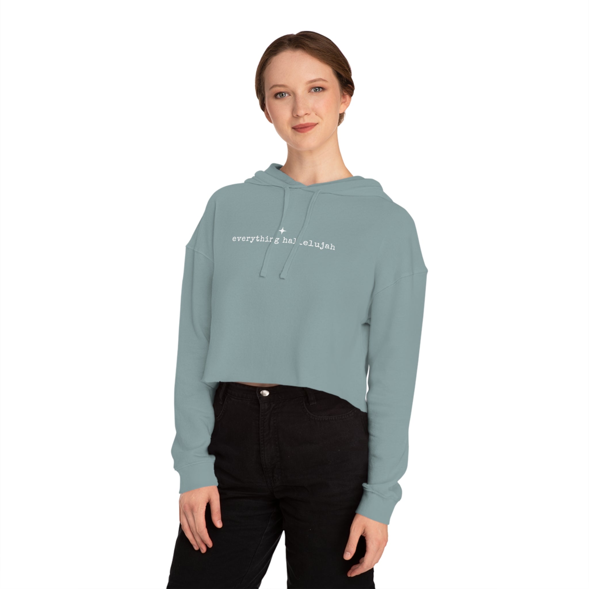 Everything Hallelujah Cropped Hoodie