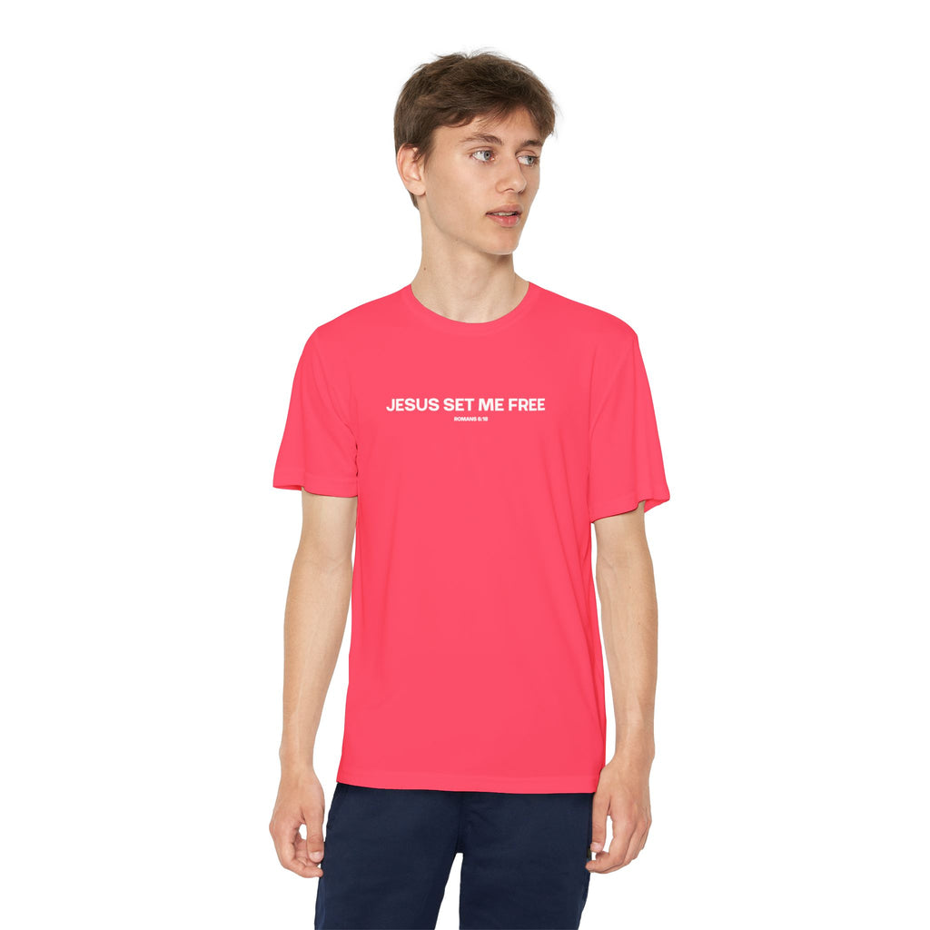 Jesus Set Me Free (Youth Dri Fit)