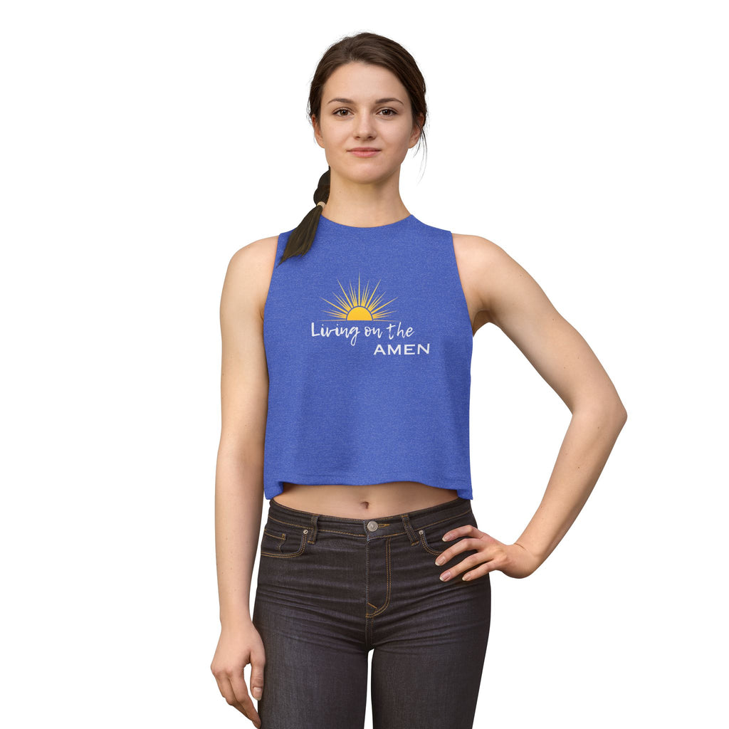 Living on the Amen Crop Top