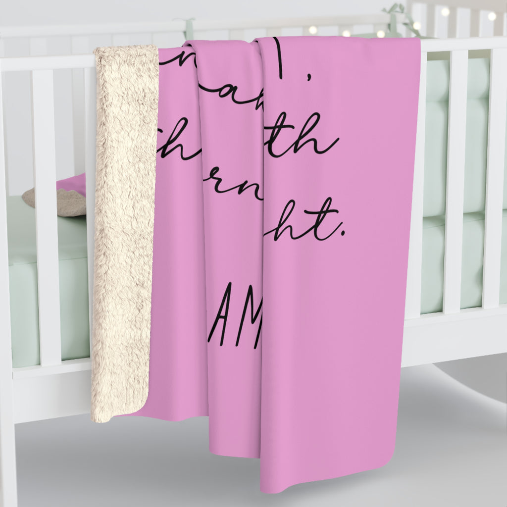 Night Time Prayer Sherpa Fleece Blanket