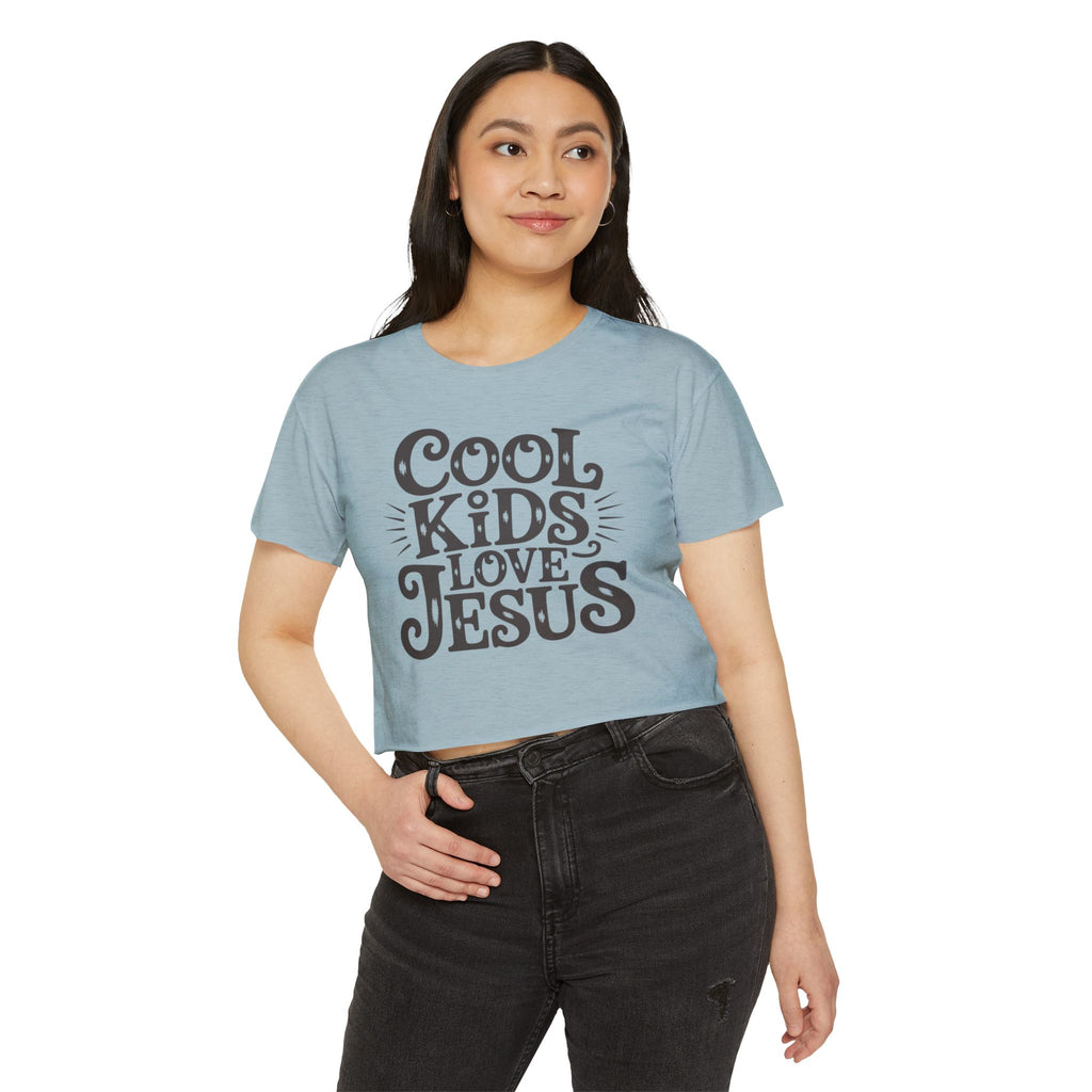 Cool Kids Love Jesus Crop Top