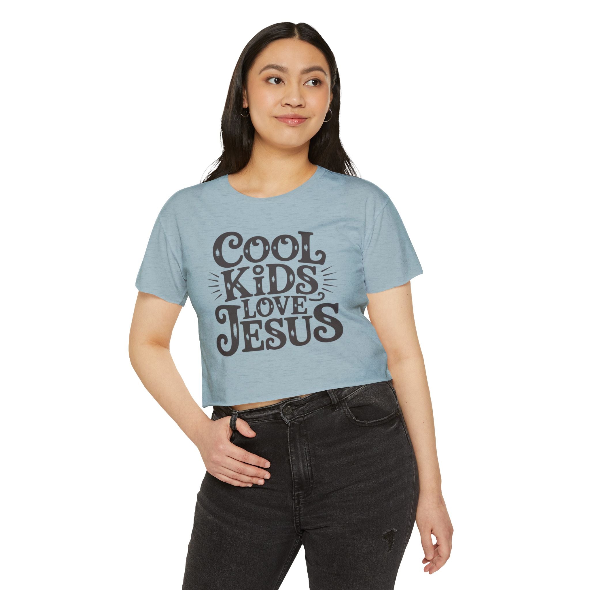 Cool Kids Love Jesus Crop Top