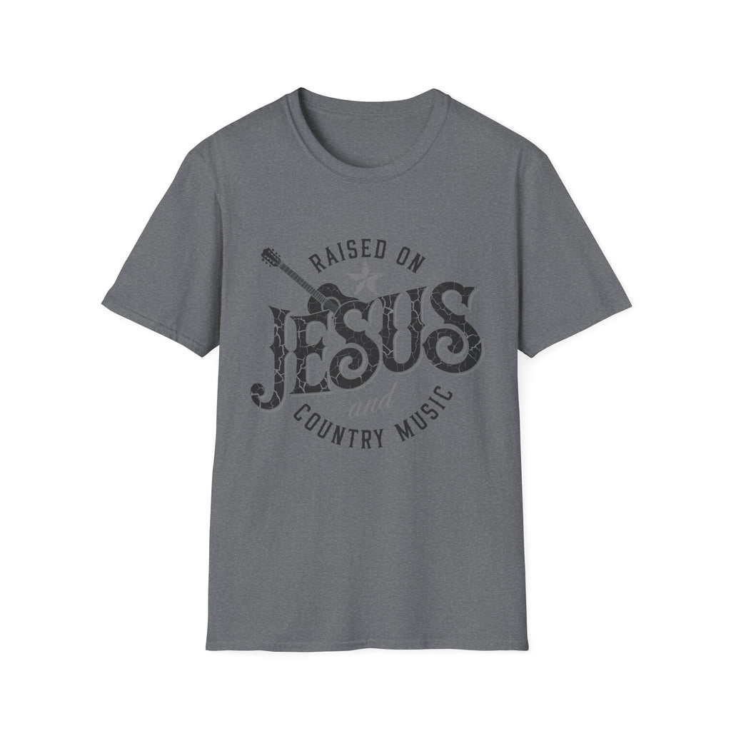 Raised On Jesus and Country Music Tee