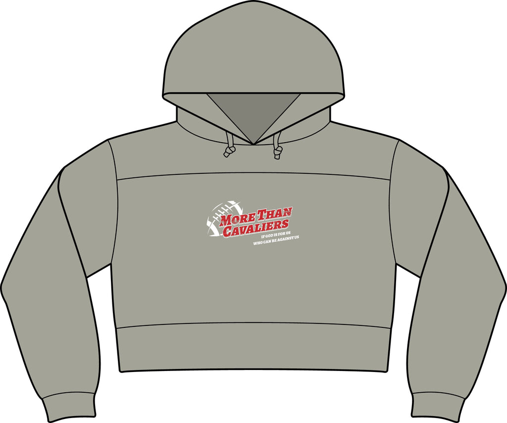 Cavs Cropped Fleece Hooded Sweatshirt