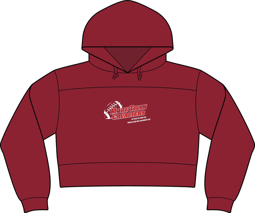 Cavs Cropped Fleece Hooded Sweatshirt