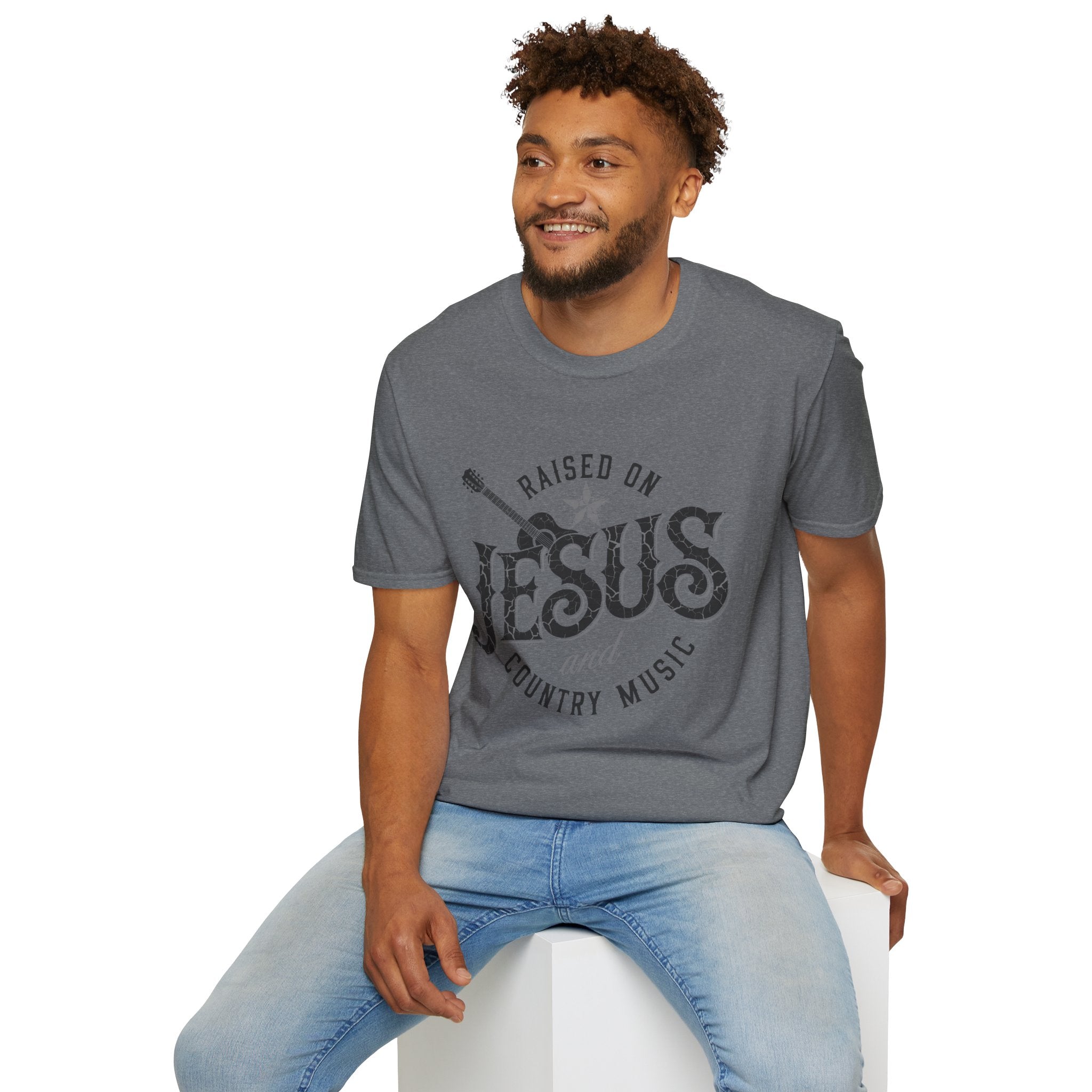 Raised On Jesus and Country Music Tee