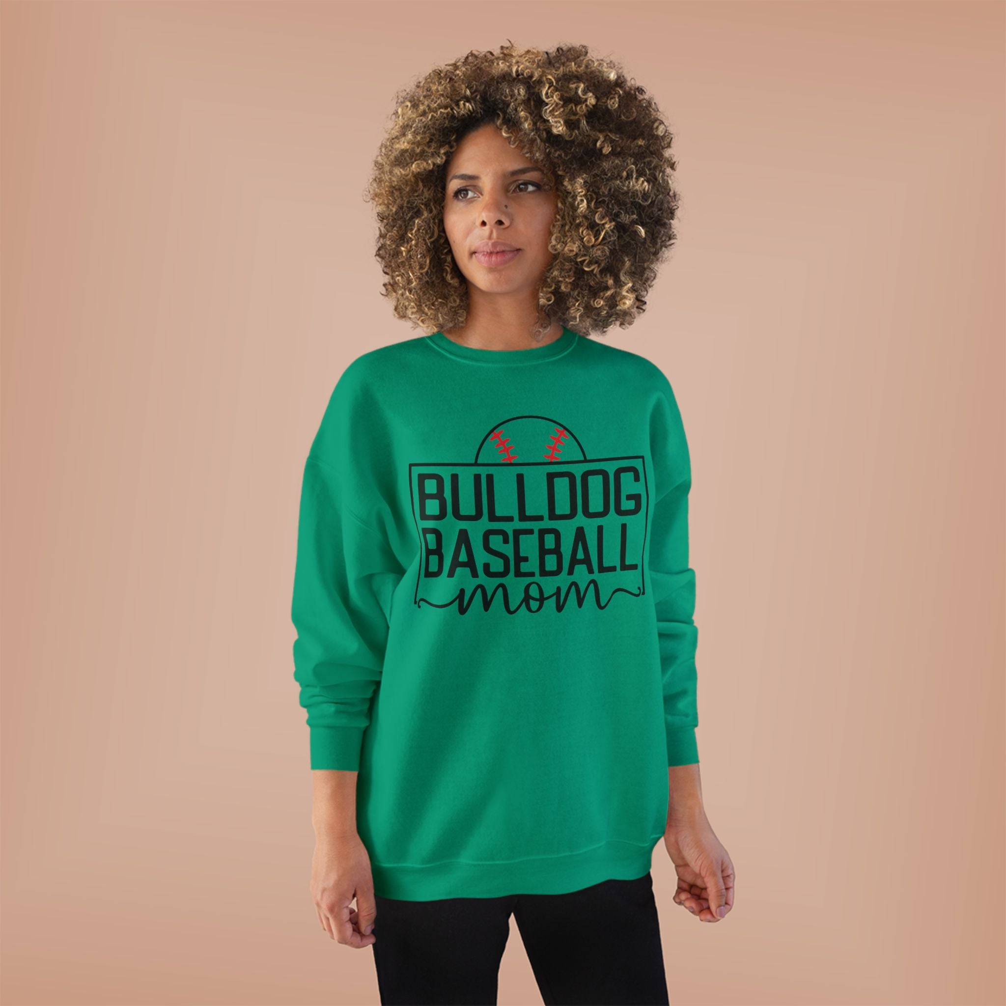 Bulldog Baseball Mom Crewneck