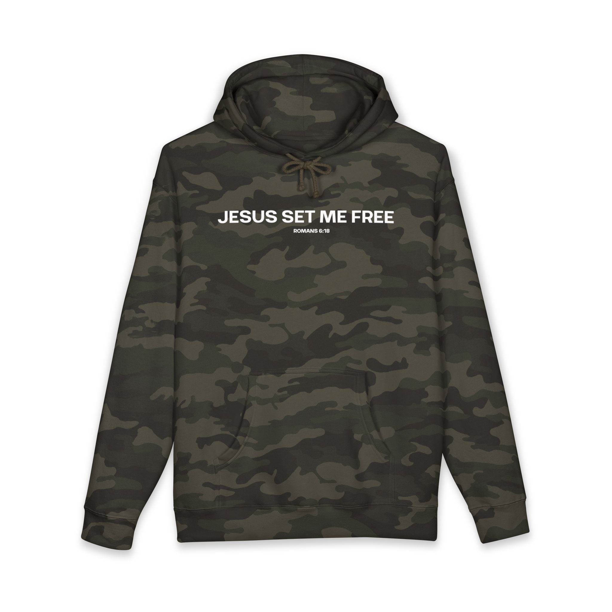 Camo Jesus Set Me Free Hoodie