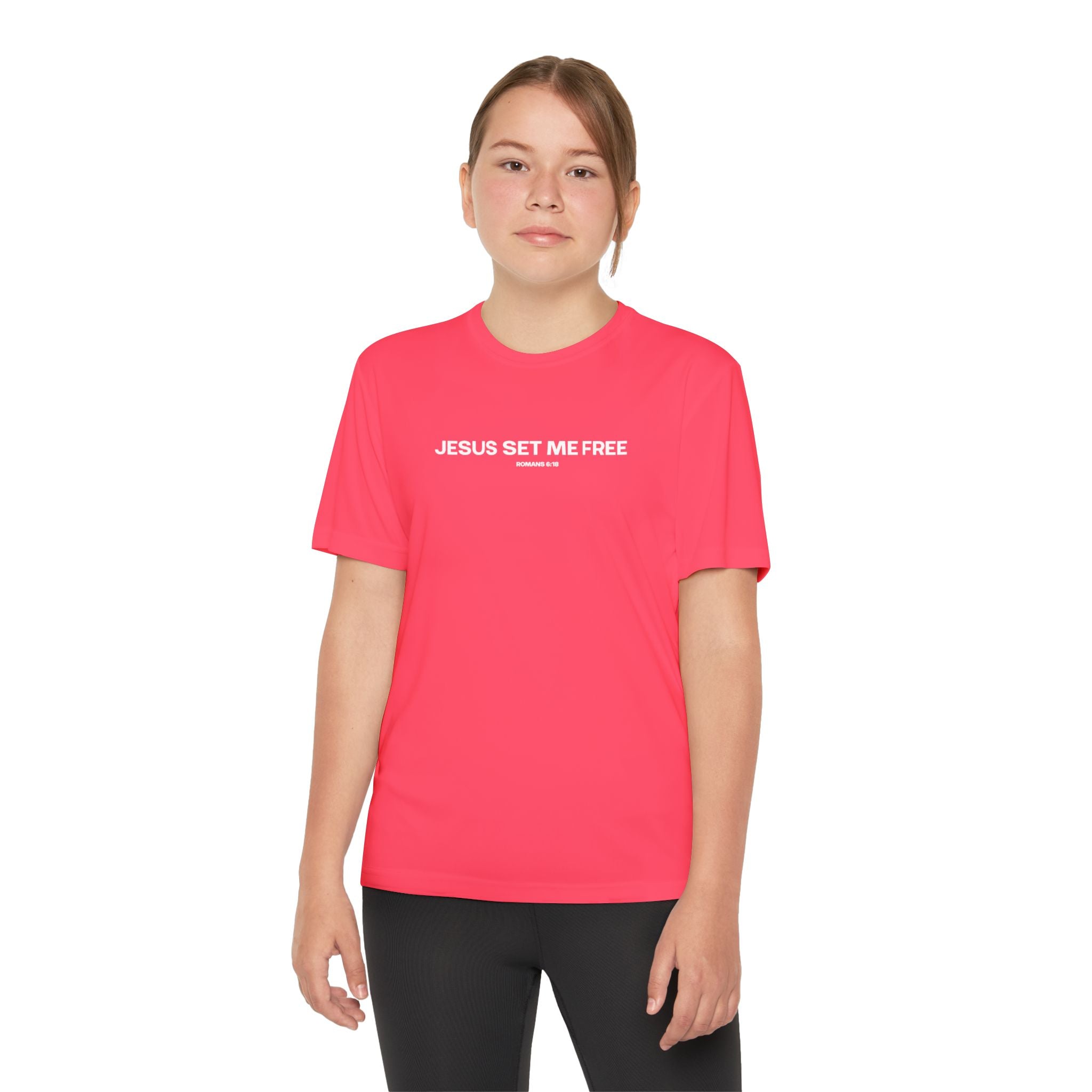 Jesus Set Me Free (Youth Dri Fit)