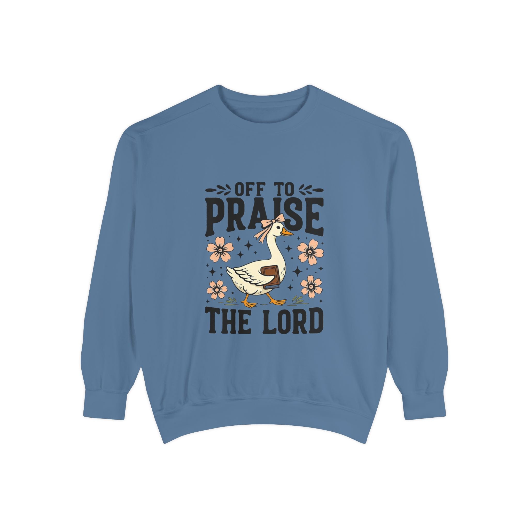 Off to Praise the Lord Crewneck