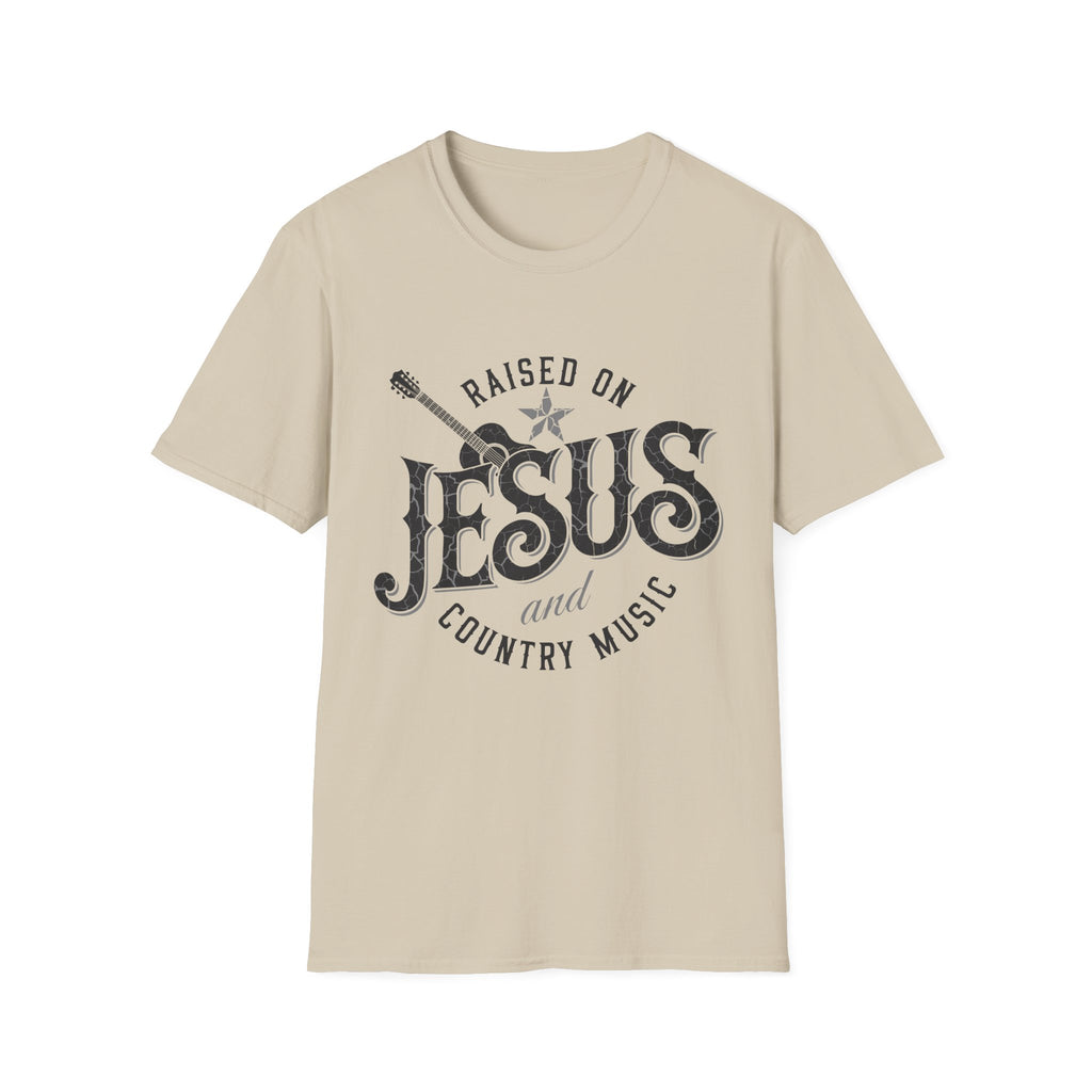 Raised On Jesus and Country Music Tee