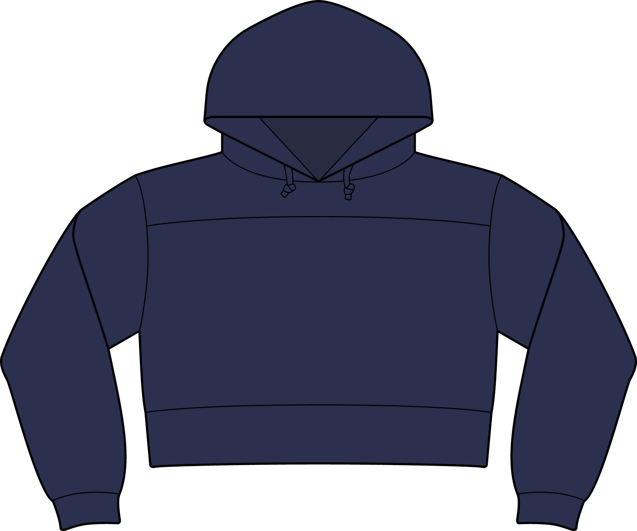 Cavs Cropped Fleece Hooded Sweatshirt