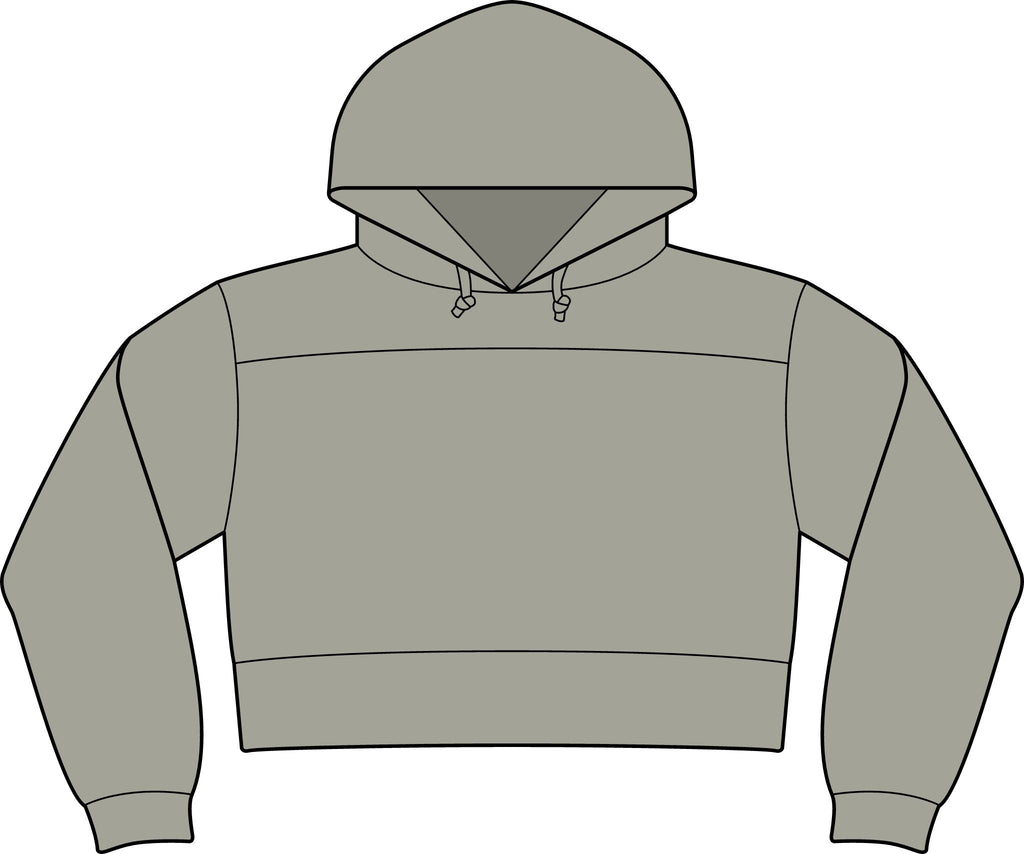 Bulldogs Bleacher Cropped Fleece Hooded Sweatshirt