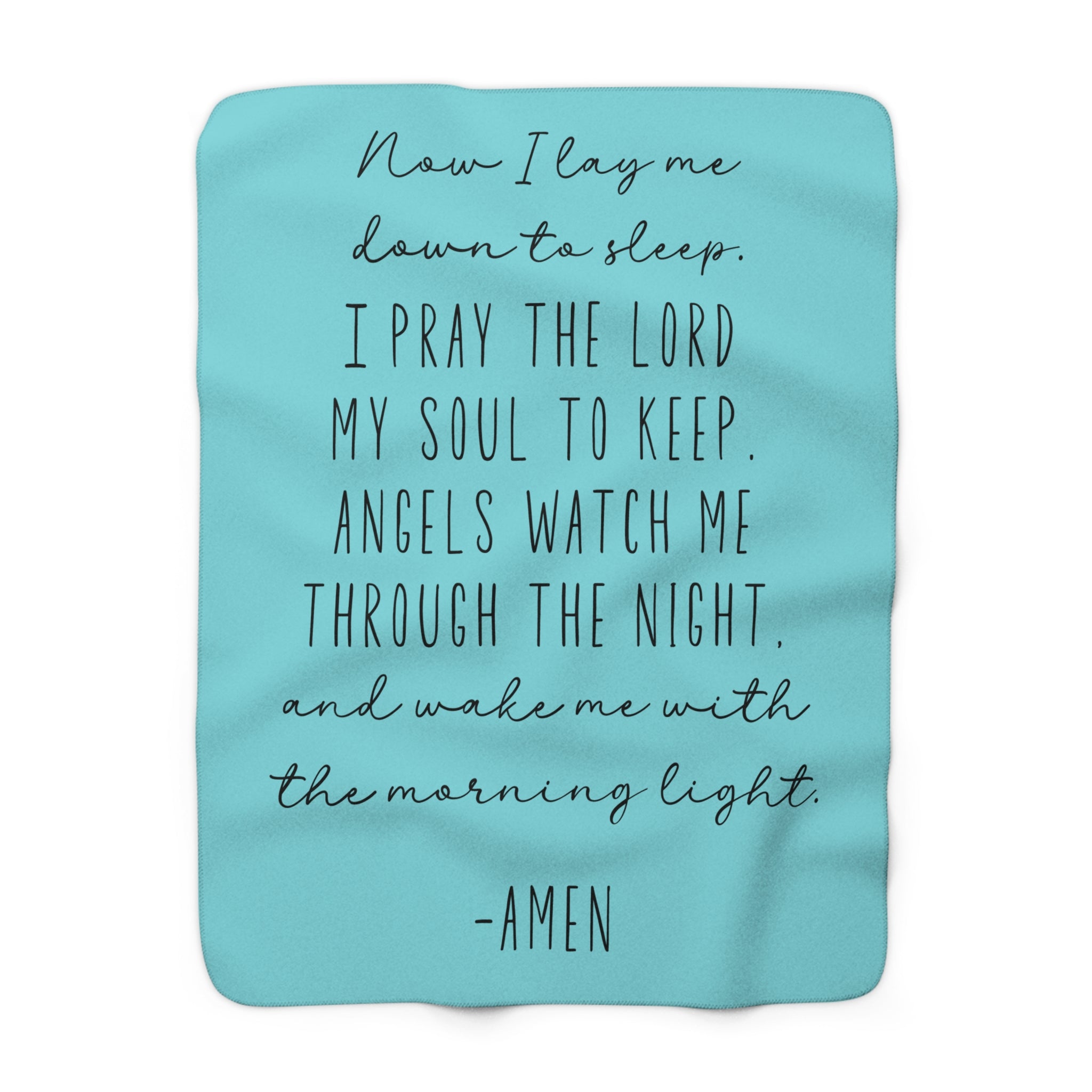 Night Time Prayer Sherpa Fleece Blanket