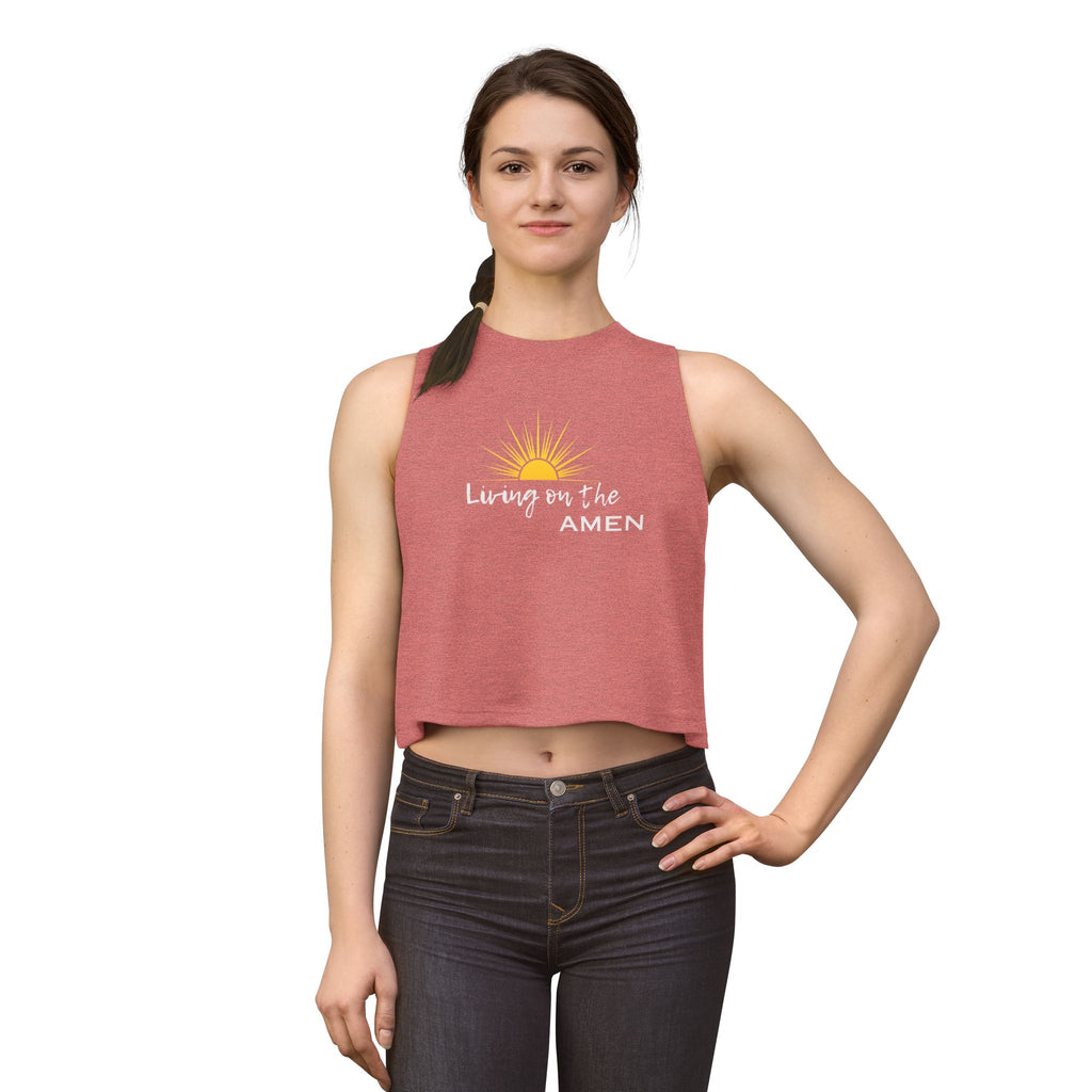 Living on the Amen Crop Top
