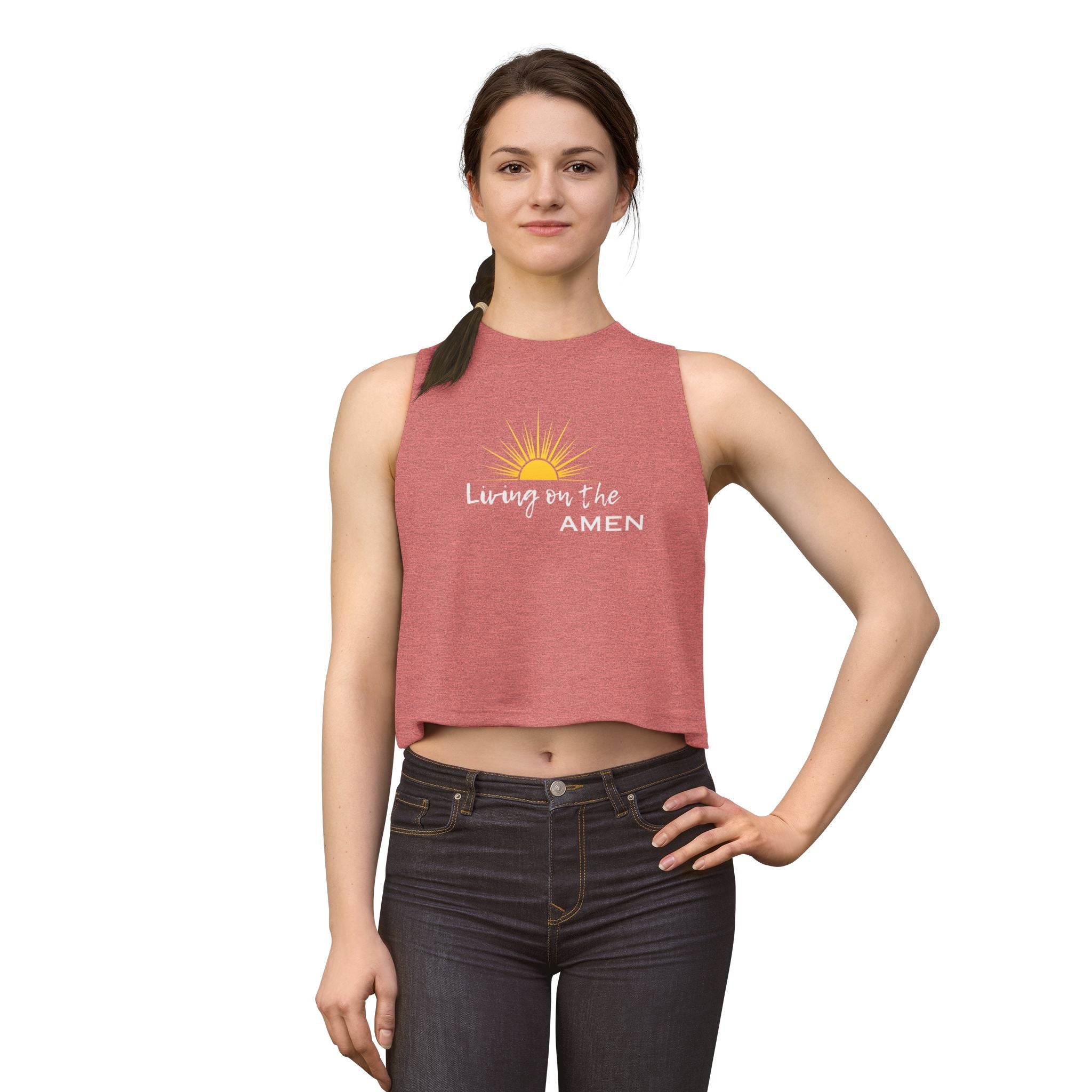 Living on the Amen Crop Top