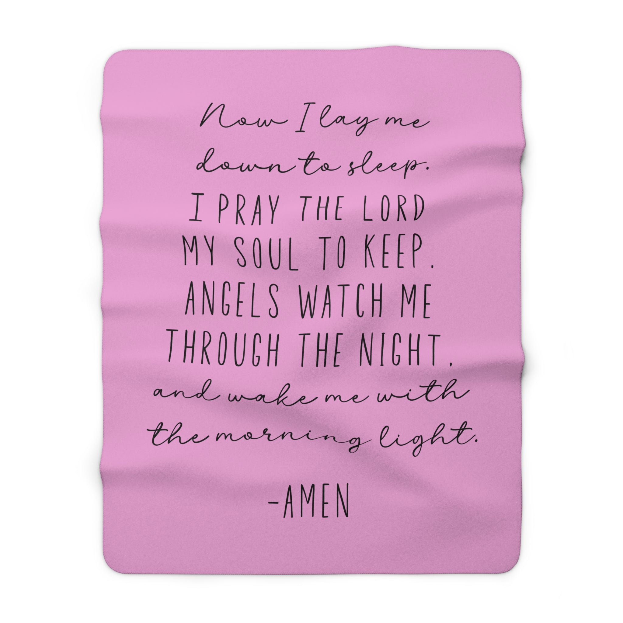 Night Time Prayer Sherpa Fleece Blanket