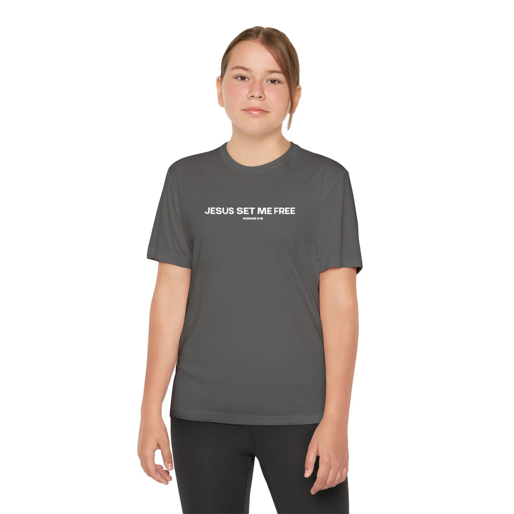 Jesus Set Me Free (Youth Dri Fit)