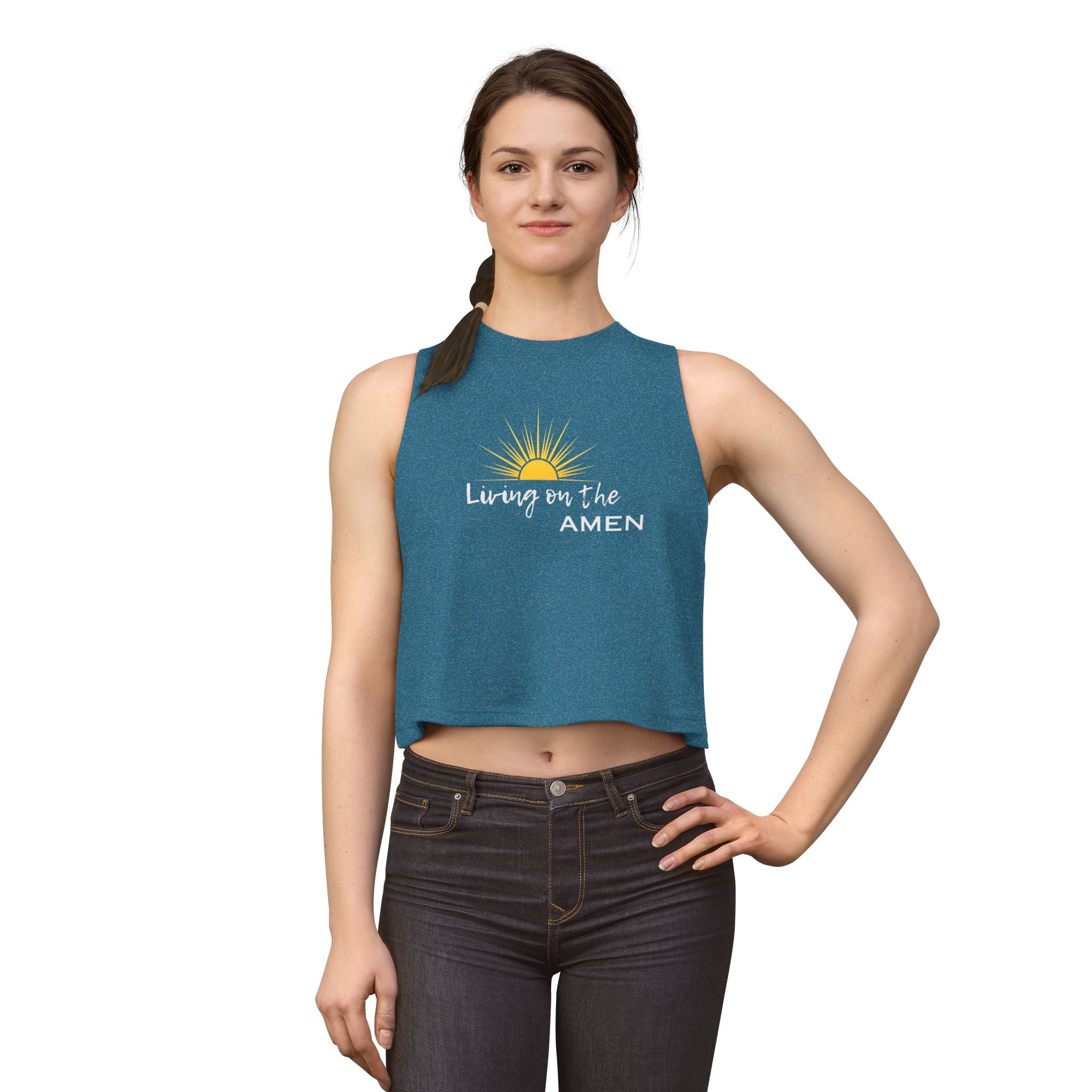 Living on the Amen Crop Top