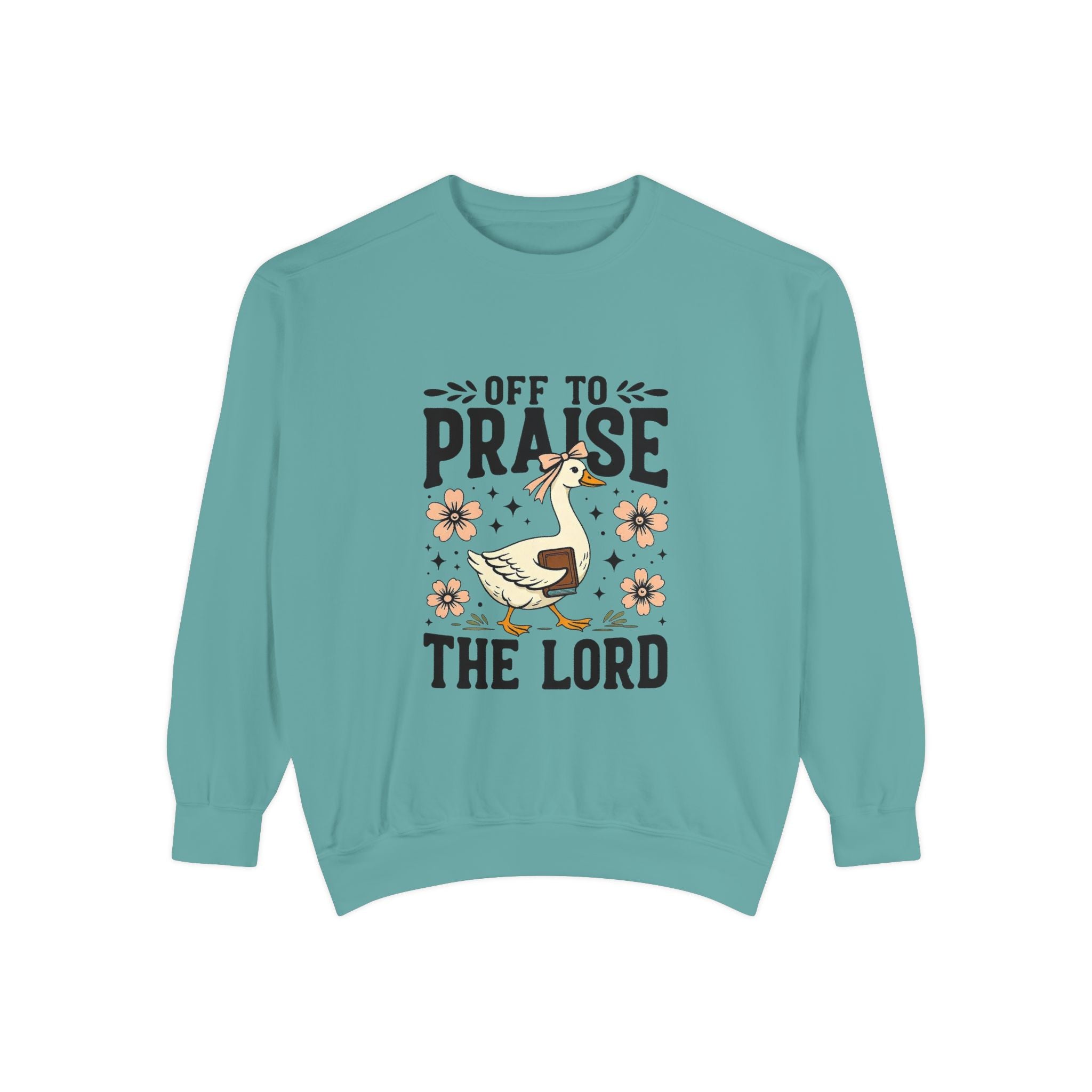 Off to Praise the Lord Crewneck