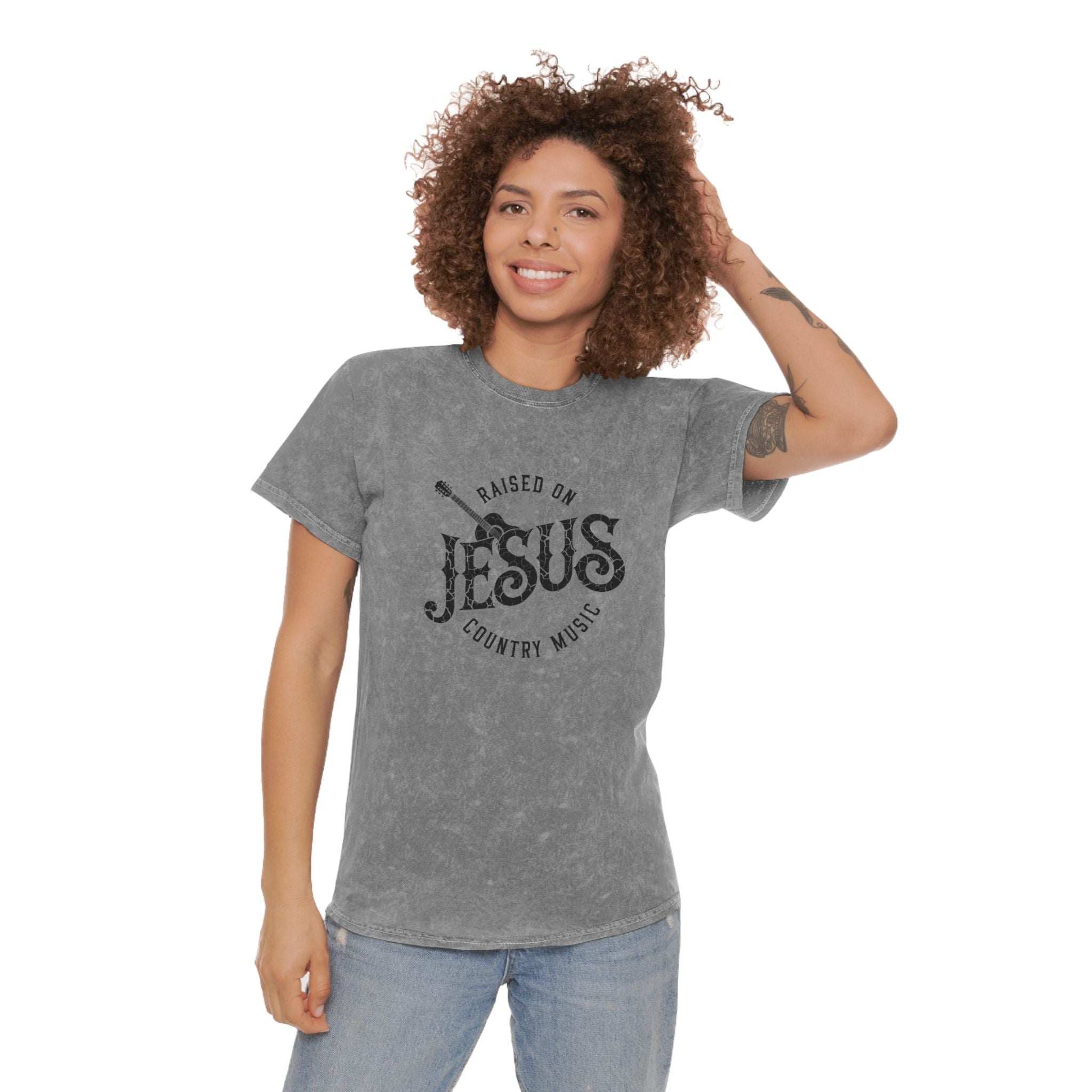 Country Music & Jesus  Mineral Wash T-Shirt