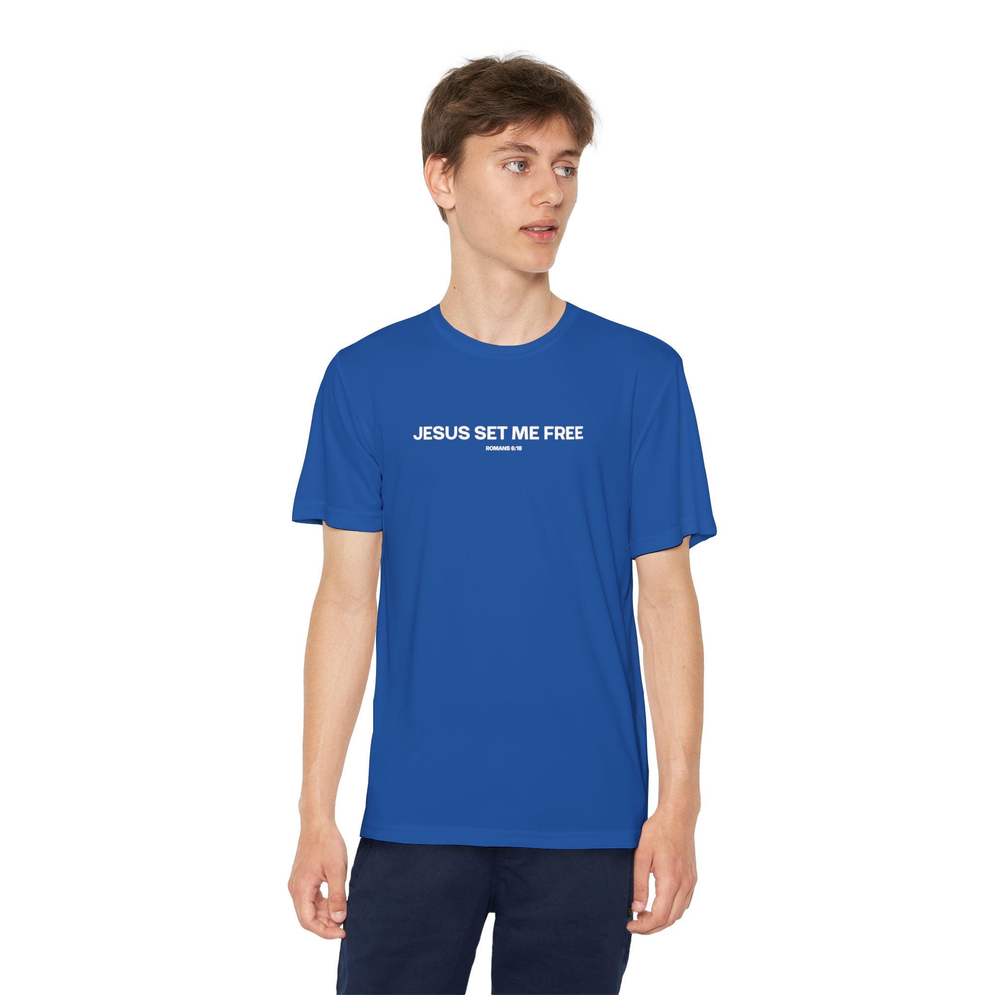 Jesus Set Me Free (Youth Dri Fit)