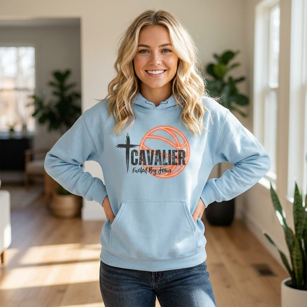 Cavalier Basketball Hoodie Adult