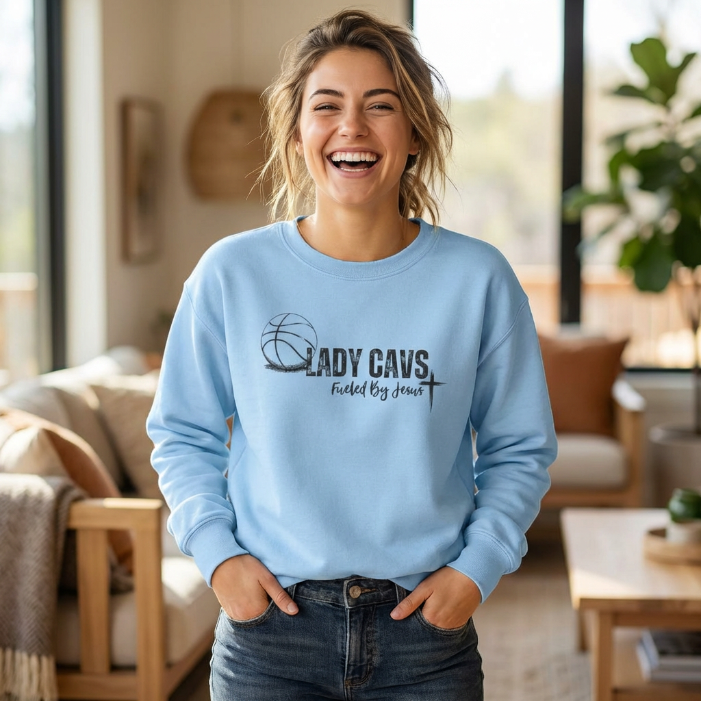 Lady Cavs Basketball Crewneck