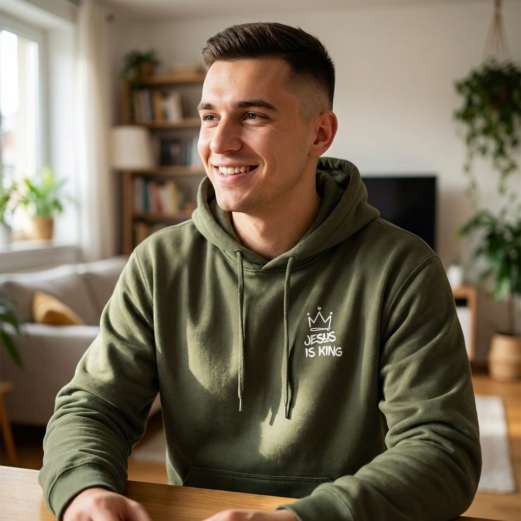 Jesus is King Baseball Hoodie