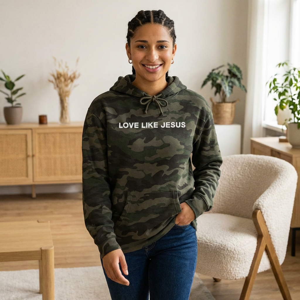 Love Like Jesus Camo Hoodie