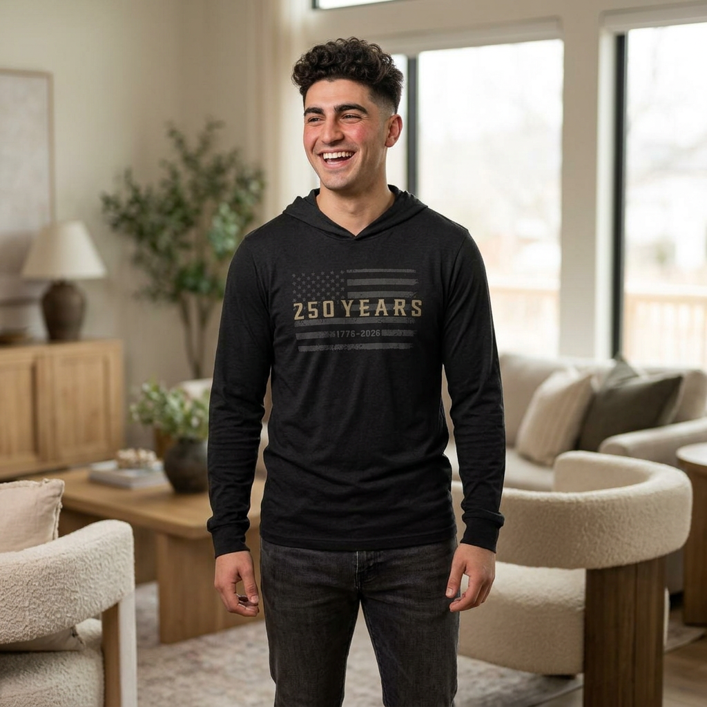 250 Years Unisex Hooded Long Sleeve Tee