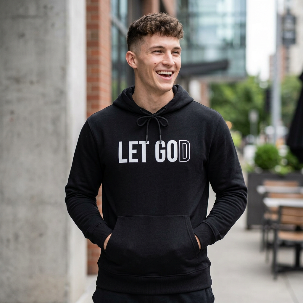 Let God Polyester Hoodie