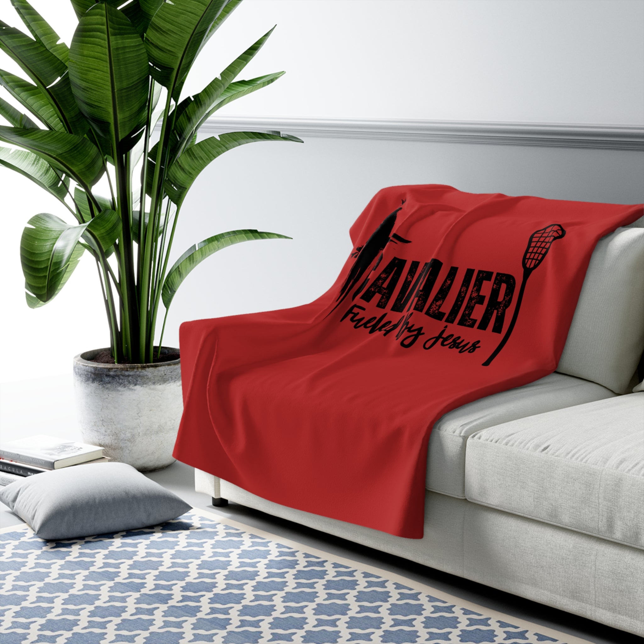 Cavalier Lacrosse Fleece Blanket