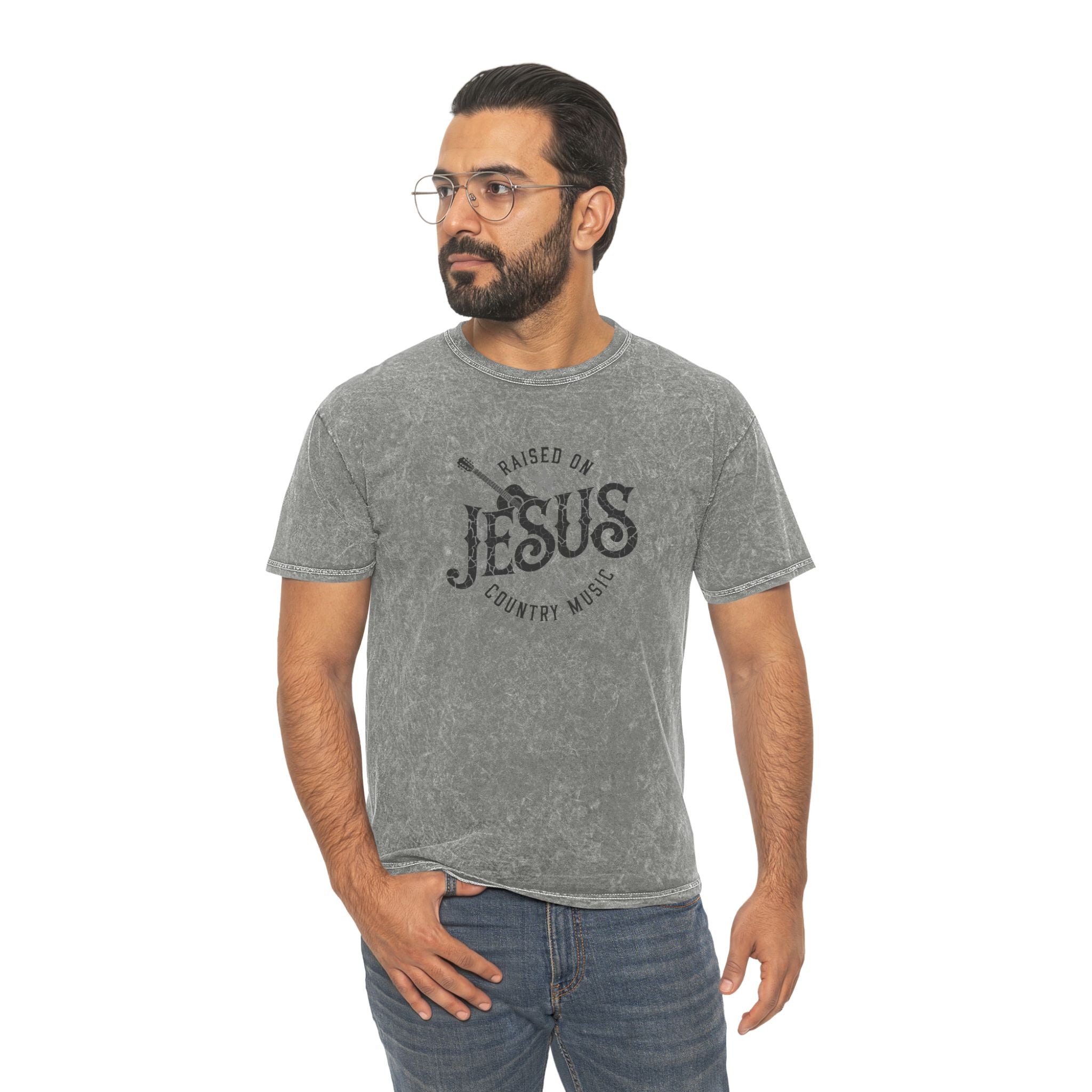 Country Music & Jesus  Mineral Wash T-Shirt