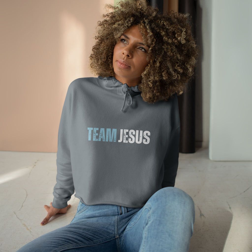 Team Jesus Crop Hoodie