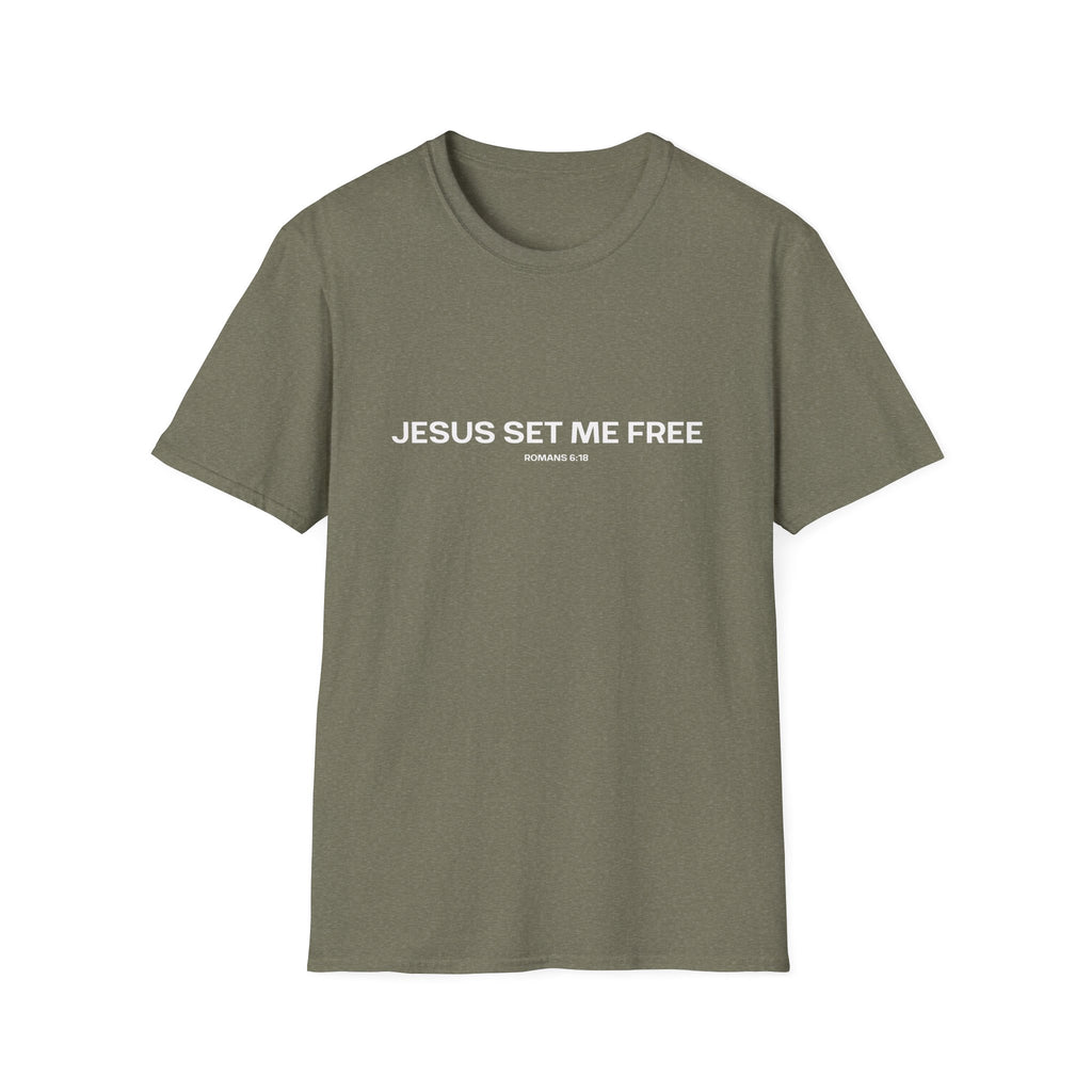 Jesus Set Me Free Tee (Back: Hunt/Fish)