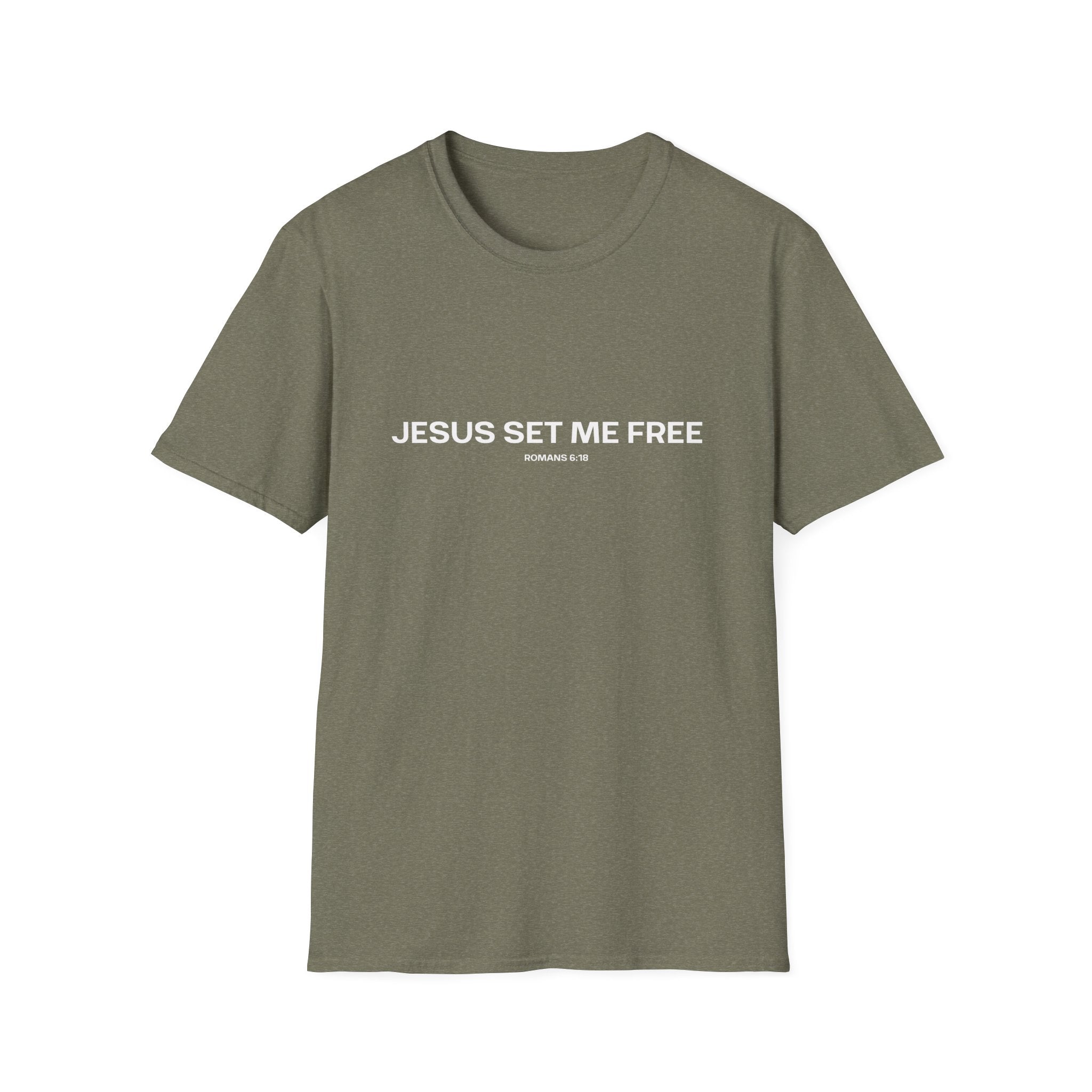 Jesus Set Me Free Tee (Back: Hunt/Fish)
