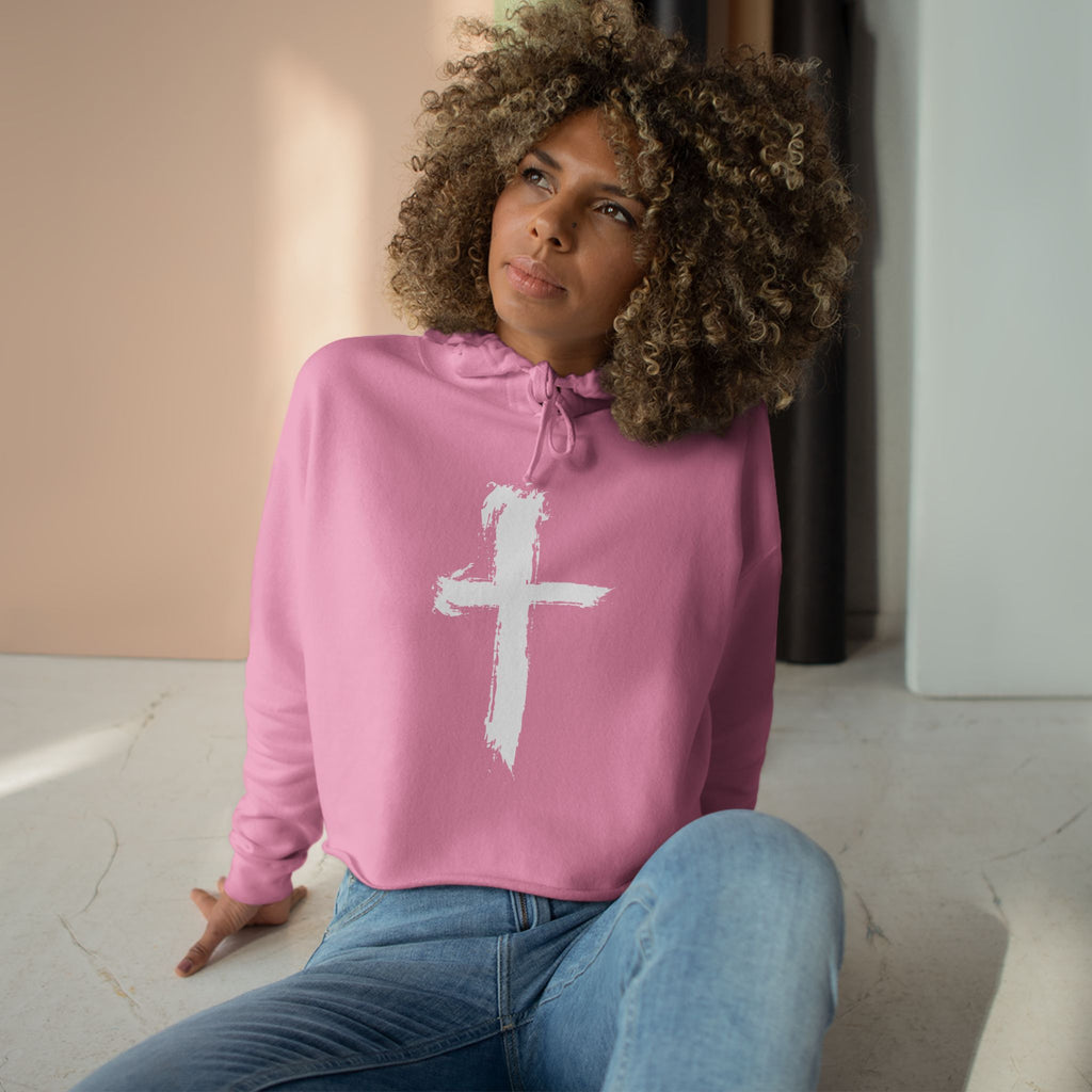 Saved by Grace Crop Hoodie