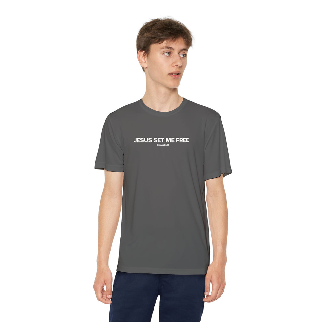 Jesus Set Me Free (Youth Dri Fit)
