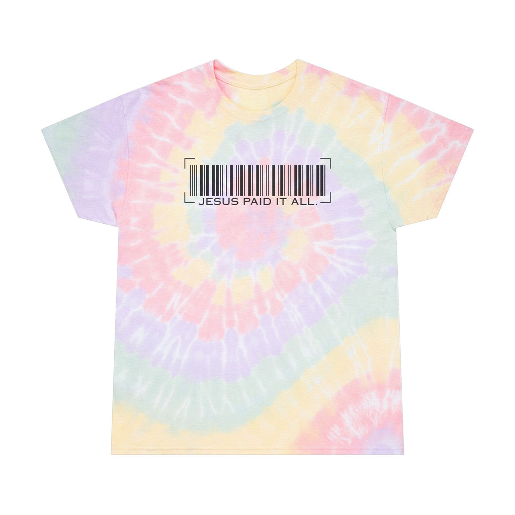 Jesus Paid it all Faded Tie-Dye Tee