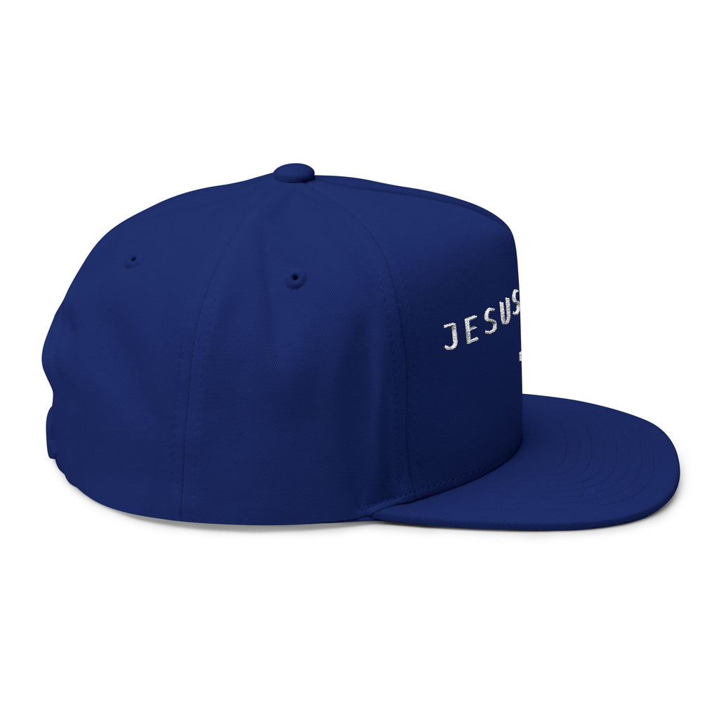 Jesus Saves Flat Bill Cap (Embroidery)