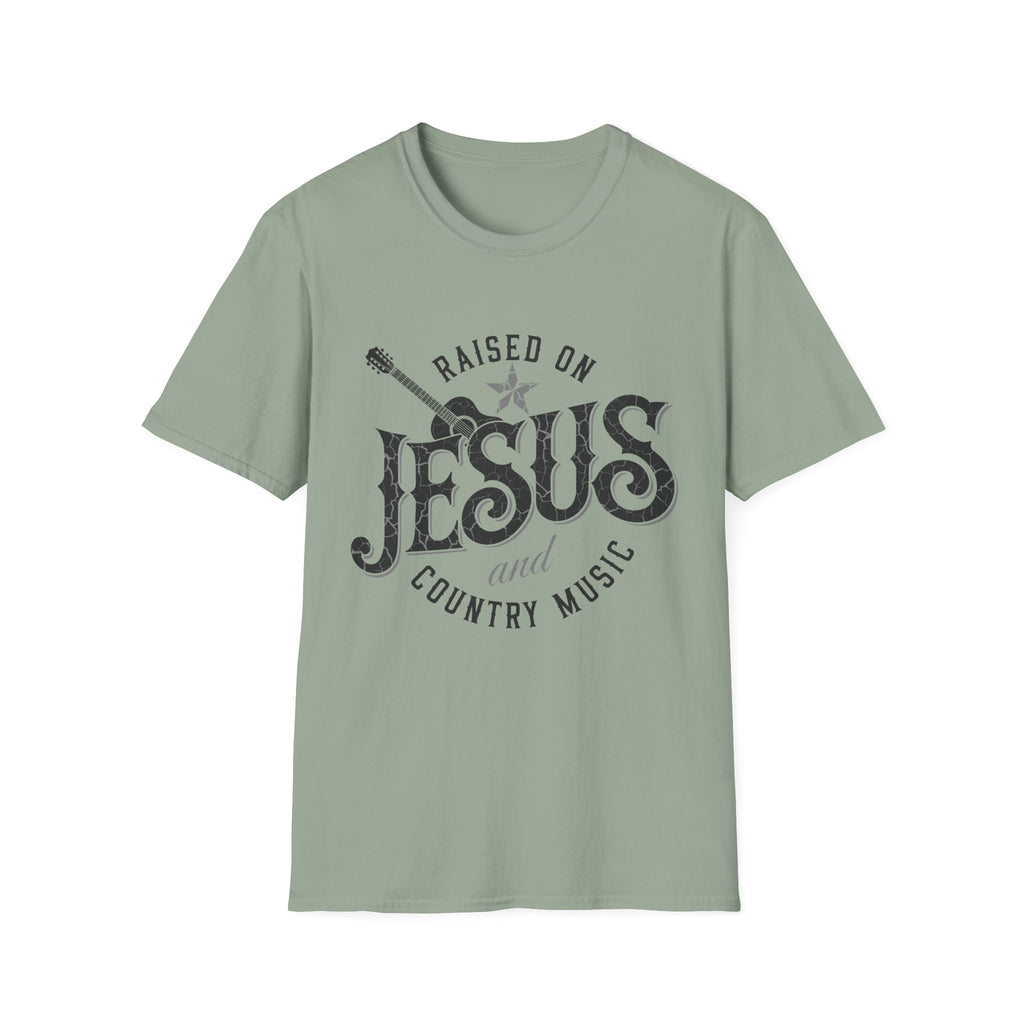 Raised On Jesus and Country Music Tee