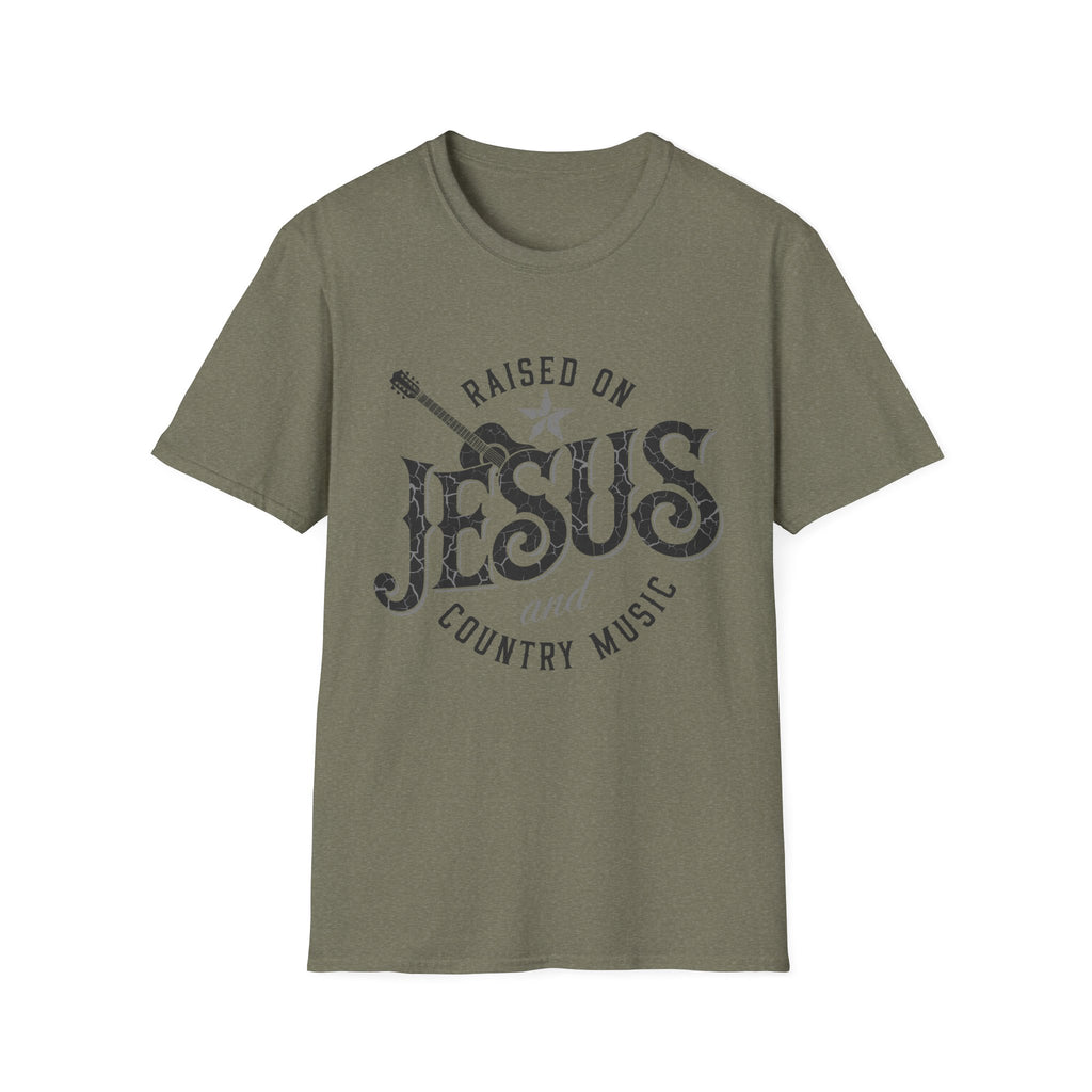 Raised On Jesus and Country Music Tee