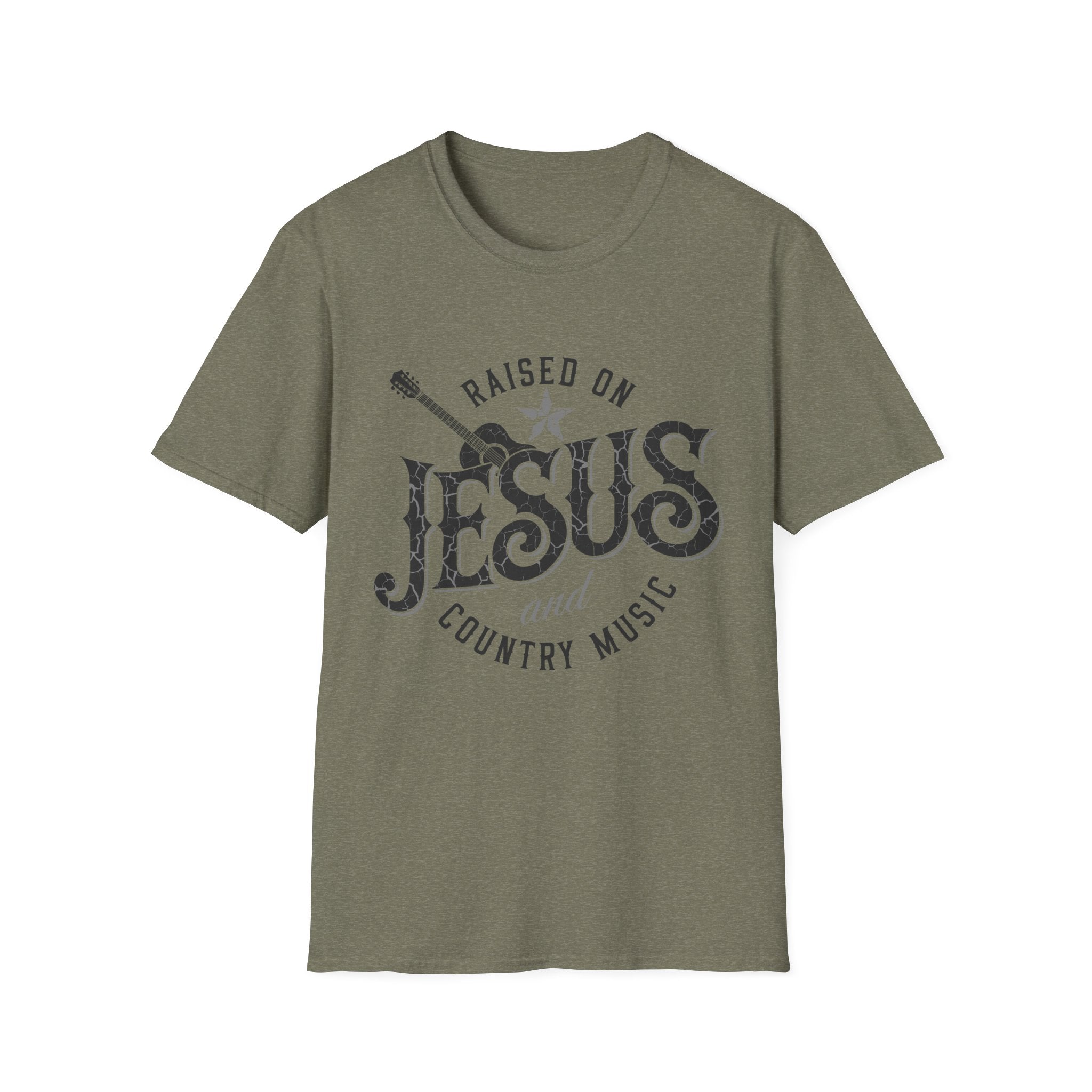 Raised On Jesus and Country Music Tee