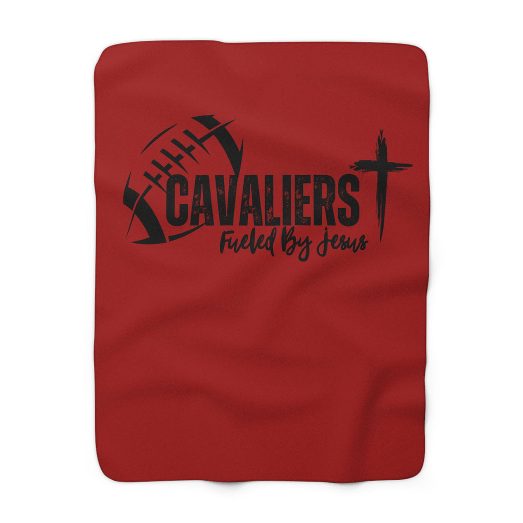 Cavalier Football Sherpa Fleece Blanket