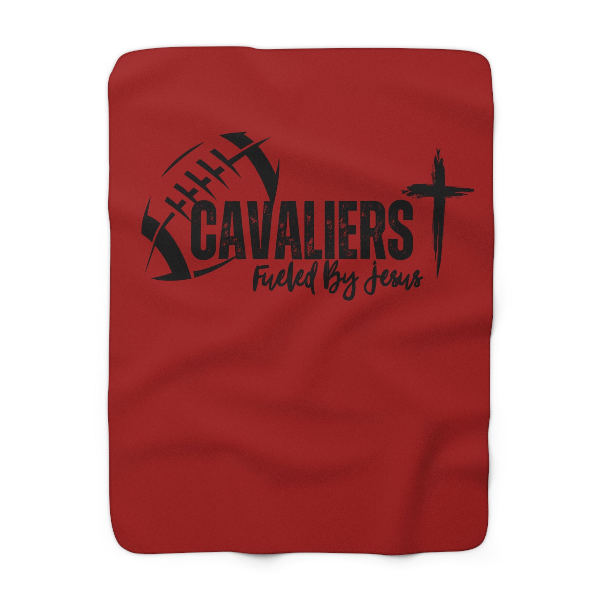 Cavalier Football Sherpa Fleece Blanket