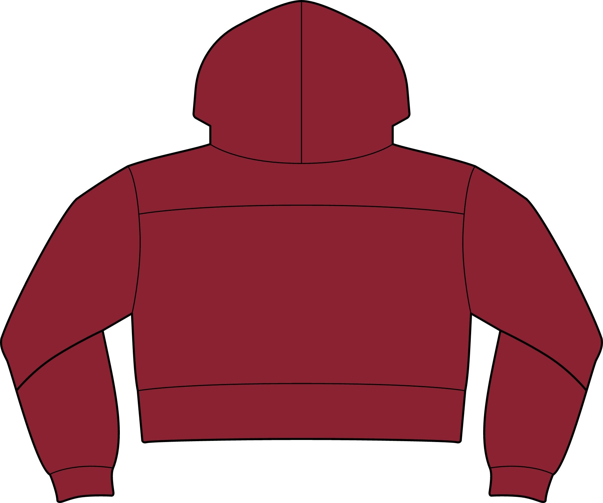 Cavs Cropped Fleece Hooded Sweatshirt