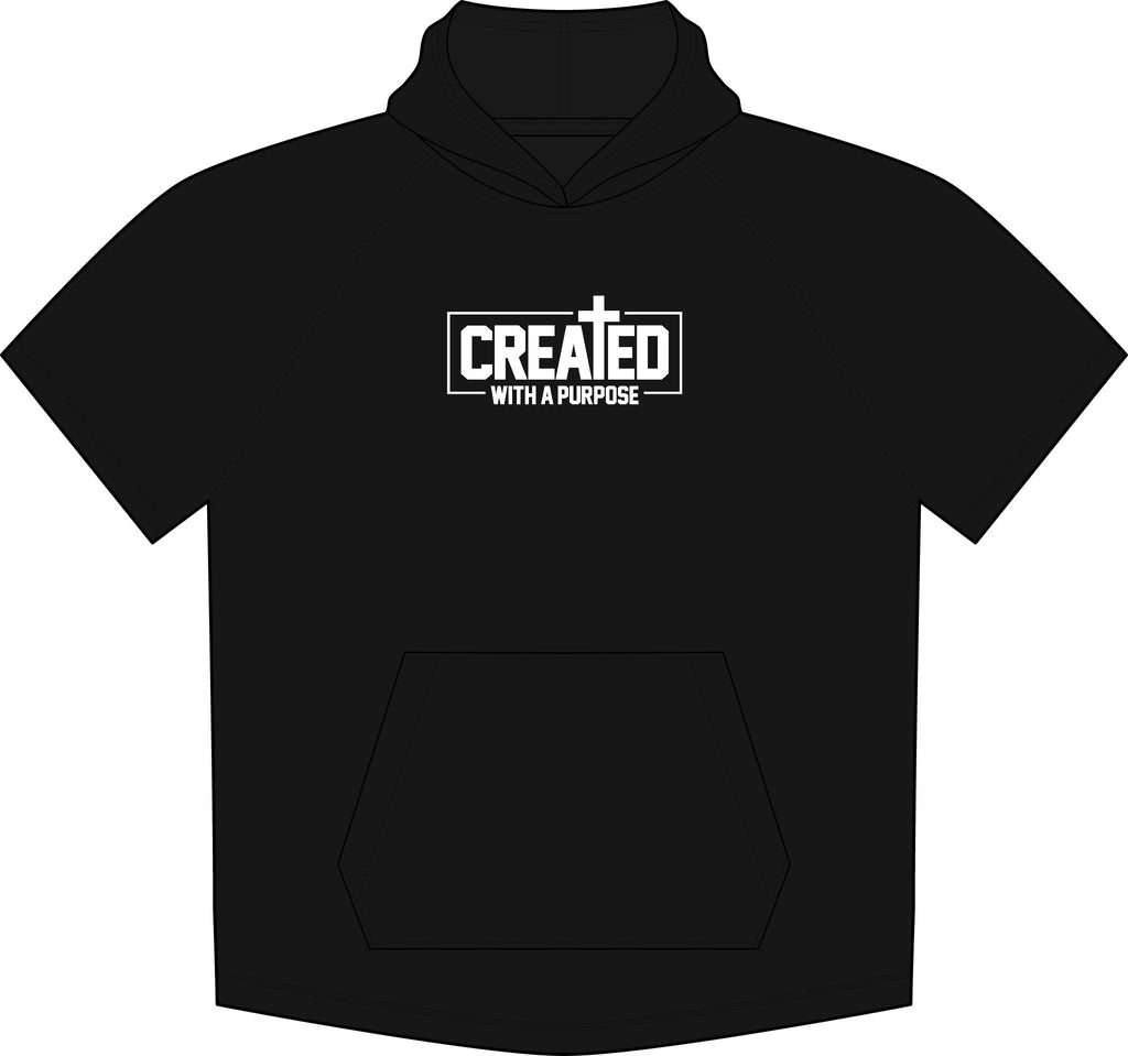 Purpose Tri-Blend Wicking Short Sleeve Hoodie